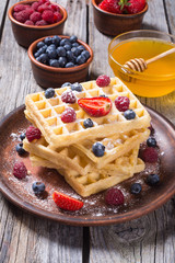 Homemade belgian waffles