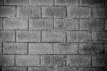 Old grey brick wall.background, Abstract geometric white texture brick on the wall.