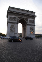 Fototapeta na wymiar The Arch of Triumph in Paris.