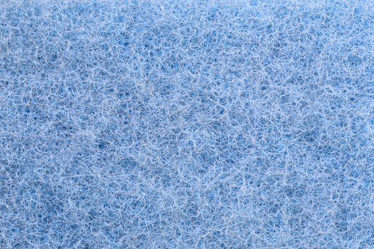 Blue Plastic fibers Texture background.