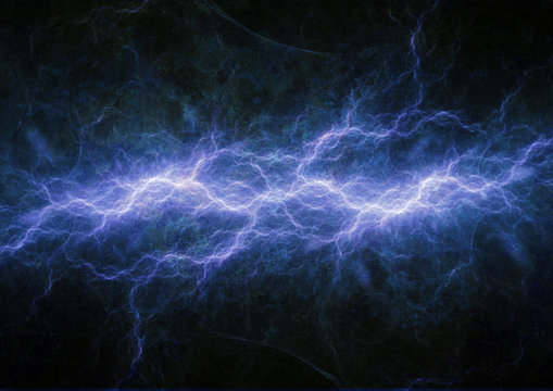 Blue plasma, electrical lightning