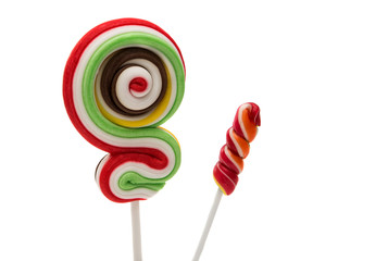 lollipop on stick isolated