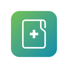 Medical document vector icon