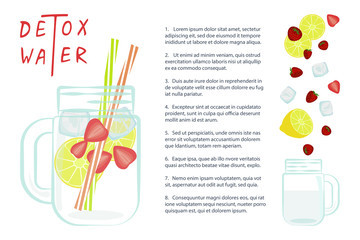 Detox water with Fruits