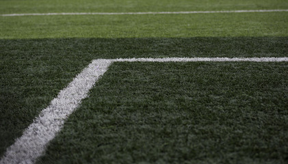 Obraz premium green football field