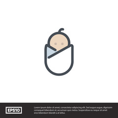 Newborn vector icon