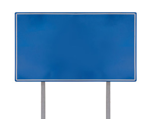 Road Sign on White Background