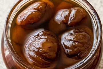 Turkish Chestnut Dessert in jar / Kestane Sekeri