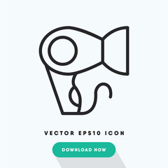 Hair dryer vector icon