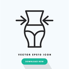 Liposuction vector icon