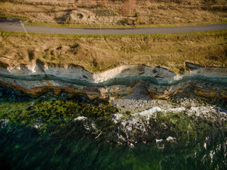 Coast line cliffs