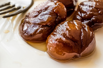 Turkish Chestnut Dessert / Kestane Sekeri