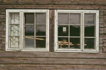 Log Cabin window frame