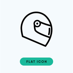 Motorcycle helmet vector icon