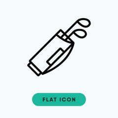 Golf bag vector icon