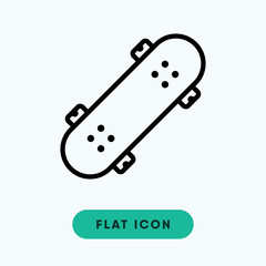 Skateboard vector icon