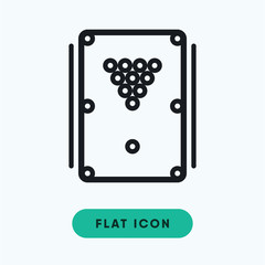 Billiard vector icon