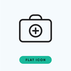 Health bag vector icon