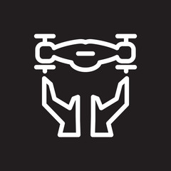 Drone vector icon