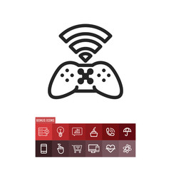 Drone remote control vector icon