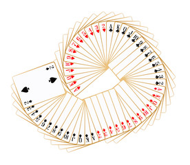 Playing Caed Spread On White