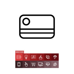 Obraz premium Credit card vector icon