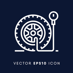 Repair tire icon, car fixing symbol. Modern, simple flat vector illustration for web site or mobile app