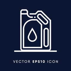 Gasoline icon, petrol symbol. Modern, simple flat vector illustration for web site or mobile app