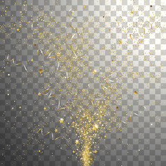 Burst Festive Gold Confetti