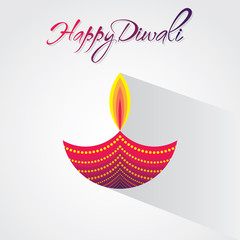 creative happy diwali greeting design