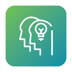 Idea icon, brainstorming symbol. Modern, simple flat vector illustration for web site or mobile app