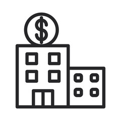 Real estate investment vector icon