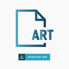 Art file vector icon