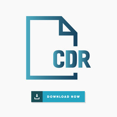 Cdr file vector icon