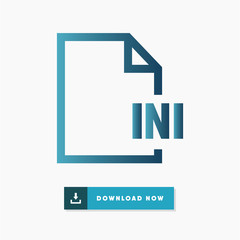 Ini file vector icon