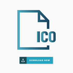 Ico file vector icon
