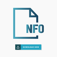 Nfo file vector icon