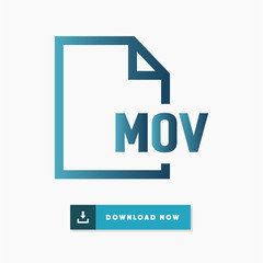 Mov file vector icon