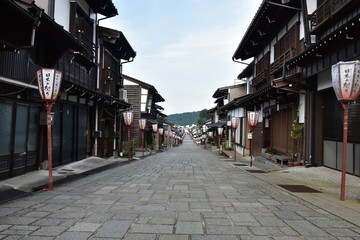 Naklejka premium 諏訪町通り 日本の道100選 越中八尾