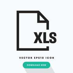 Xls file vector icon
