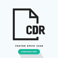 Cdr file vector icon