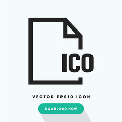 Ico file vector icon