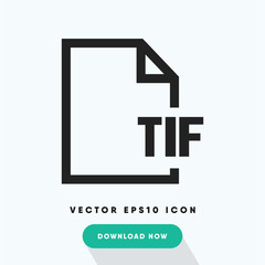Tif file vector icon