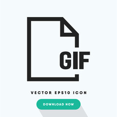 Gif file vector icon