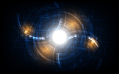 Abstract technology background Hi-tech communication concept futuristic digital innovation background vector illustration