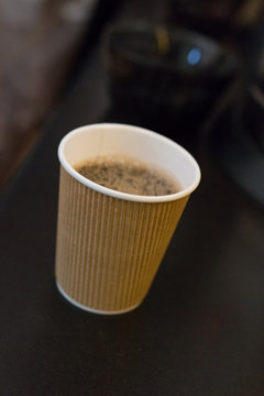 Coffee in paper cup