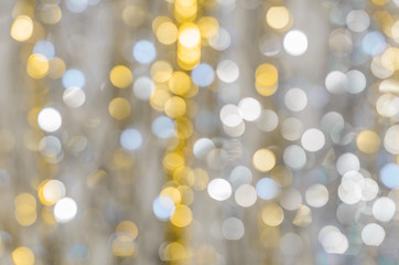 Background of strongly blurred lights of garlands, Christmass - 173451836