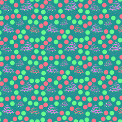 Dot Pattern, Seamless Background, Birthday pattern.