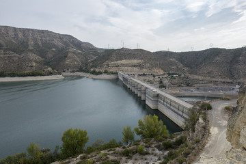 The river Ebro on its way through Mequinenza, Aragon
