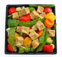 Fried Tofu with Vegetables.